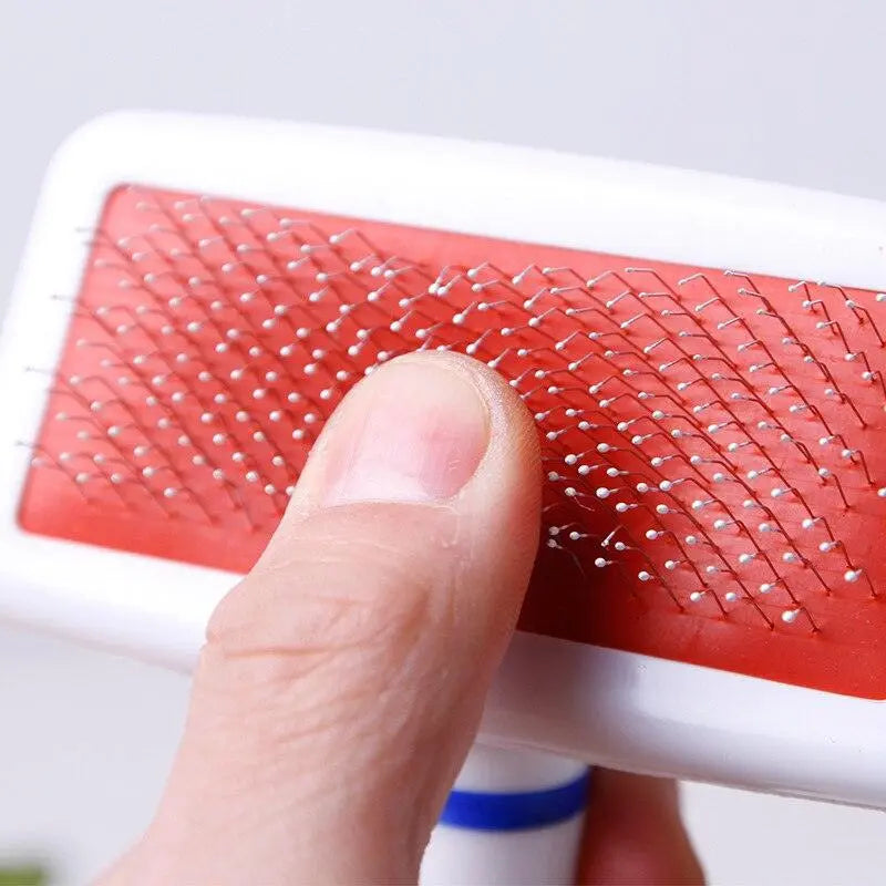 The Furryfusion Needle Comb - Ultimate Grooming Tool For Cats White Diomedes