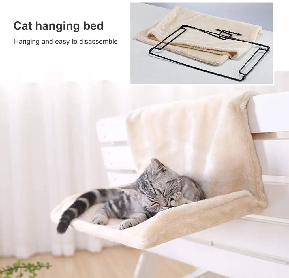 Cozy Portable Cat Hanging Hammock Bed Yellow Pandora
