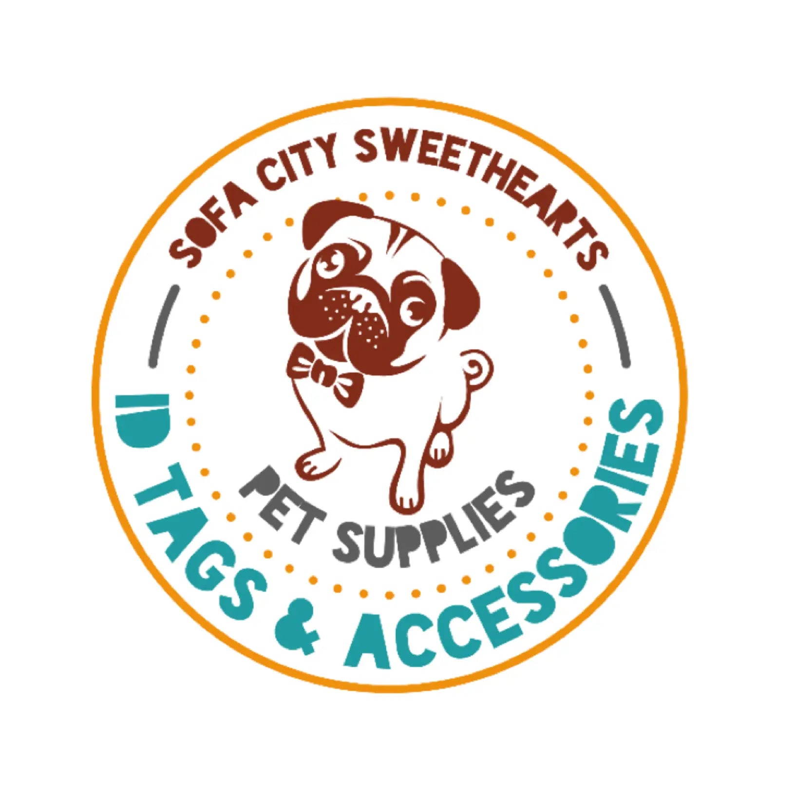 Bark Side of the Moon Pink Floyd Ecoplastic Pet ID Tag Red Bittercress