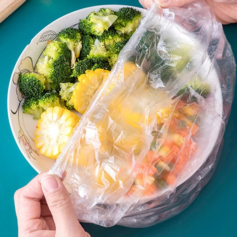 200-Piece Kit: Reusable Stretch Lids for Food Preservation