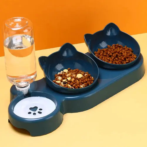Triple Cat Bowls Pet Feeder AliExpress