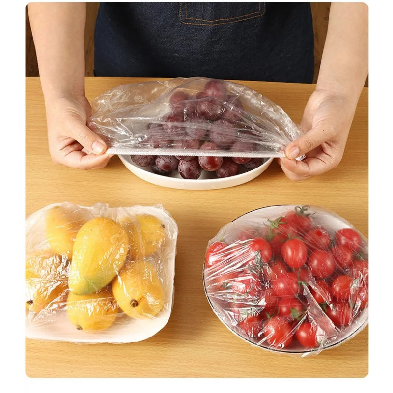 200-Piece Kit: Reusable Stretch Lids for Food Preservation