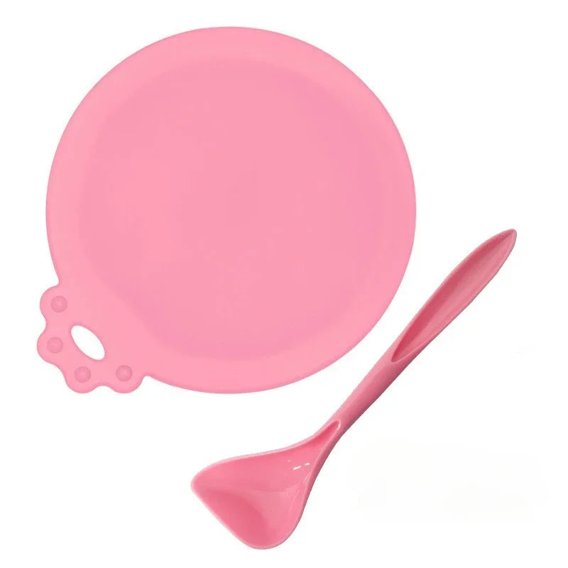 Reusable Silicone Pet Can Cover Fresh-keeping Cover with Spoon