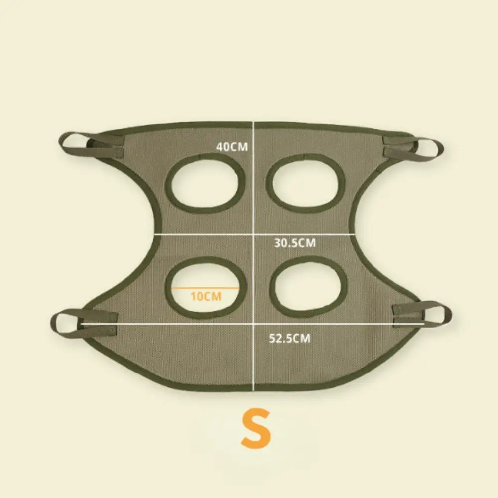 Cat Grooming Restraint Bag with Hammock Yellow Pandora