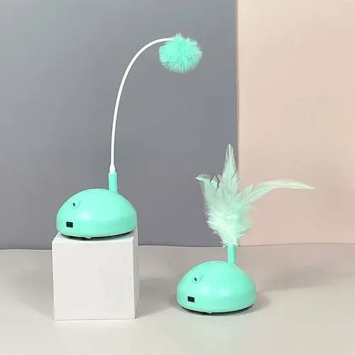 Automatic Feather Cat Toy Maroon Asteria