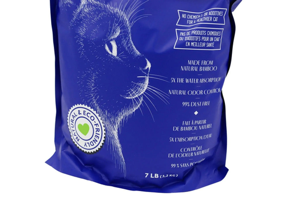 Catfidence 100% Organic Bamboo Cat Litter - 7 lb Bag White Diomedes