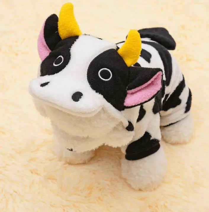 Cozy Cow Pet Costume Sweater White Diomedes