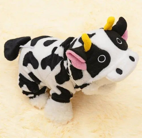 Cozy Cow Pet Costume Sweater White Diomedes