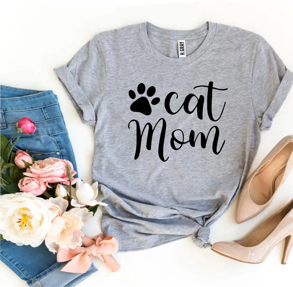 Cat Mom T-shirt Agate
