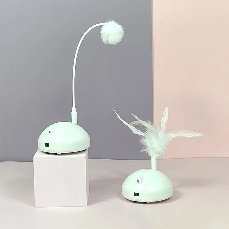 Automatic Feather Cat Toy Maroon Asteria